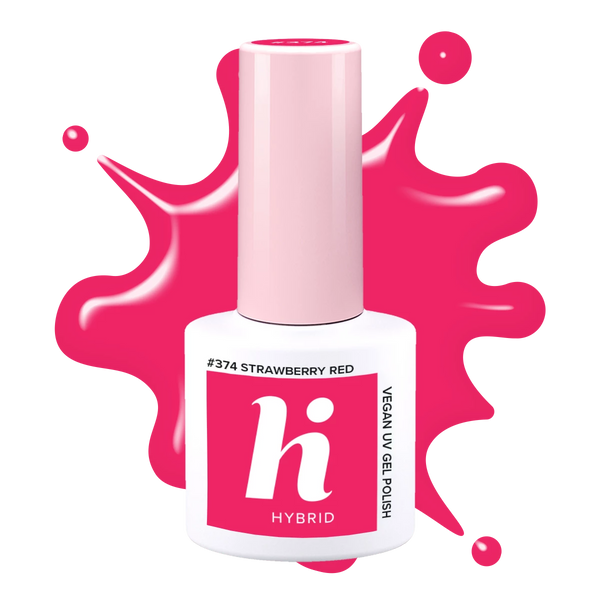 Hi Hybrid 374 Strawberry Red UV Gel Polish 5ml