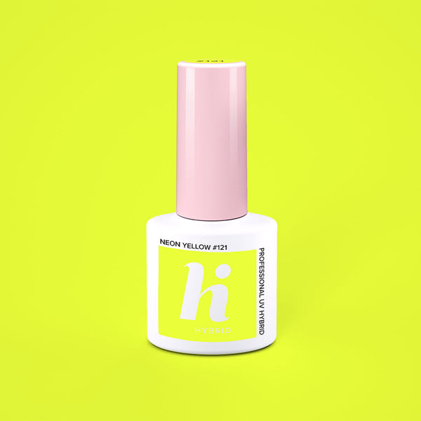 Hi Hybrid 121 Neon Yellow UV Gel Polish 5ml - hihybrid