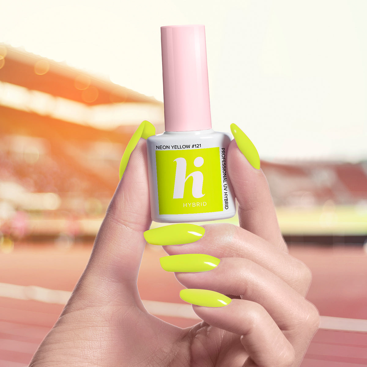 Hi Hybrid 121 Neon Yellow UV Gel Polish 5ml - hihybrid