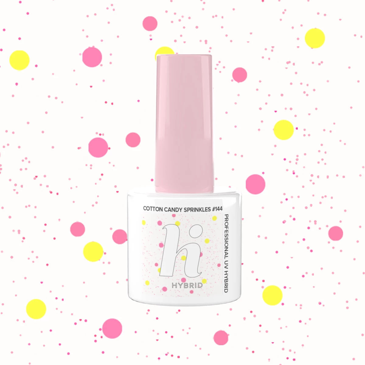 Hi Hybrid 144 Cotton Candy Sprinkles UV Gel Polish 5ml - hihybrid