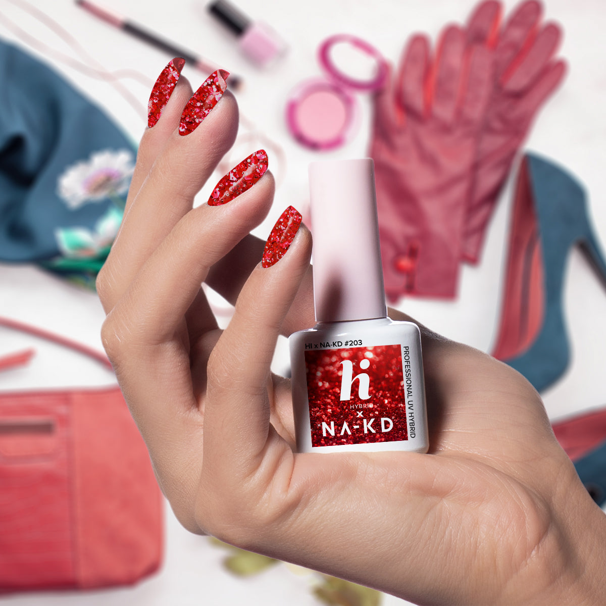 Hi Hybrid 203 Red Elements UV Gel Polish 5ml - hihybrid