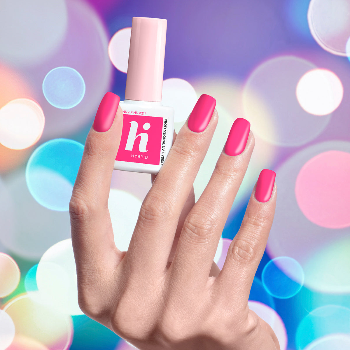 Hi Hybrid 211 Sunny Pink UV Gel Polish 5ml - hihybrid