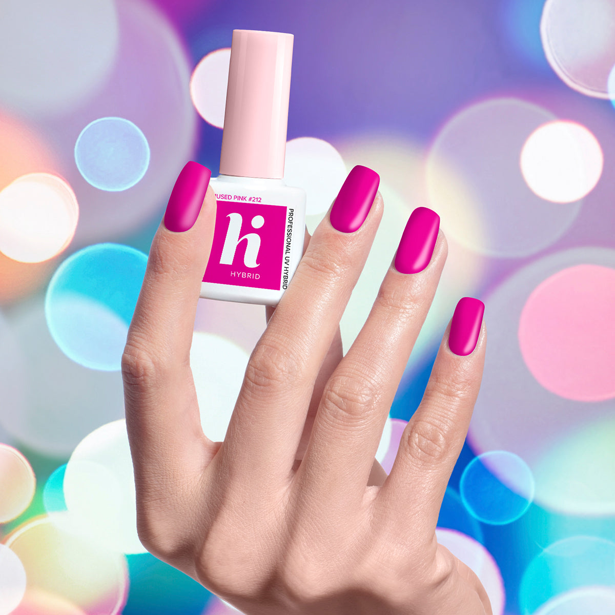 Hi Hybrid 212 Amused Pink UV Gel Polish 5ml - hihybrid