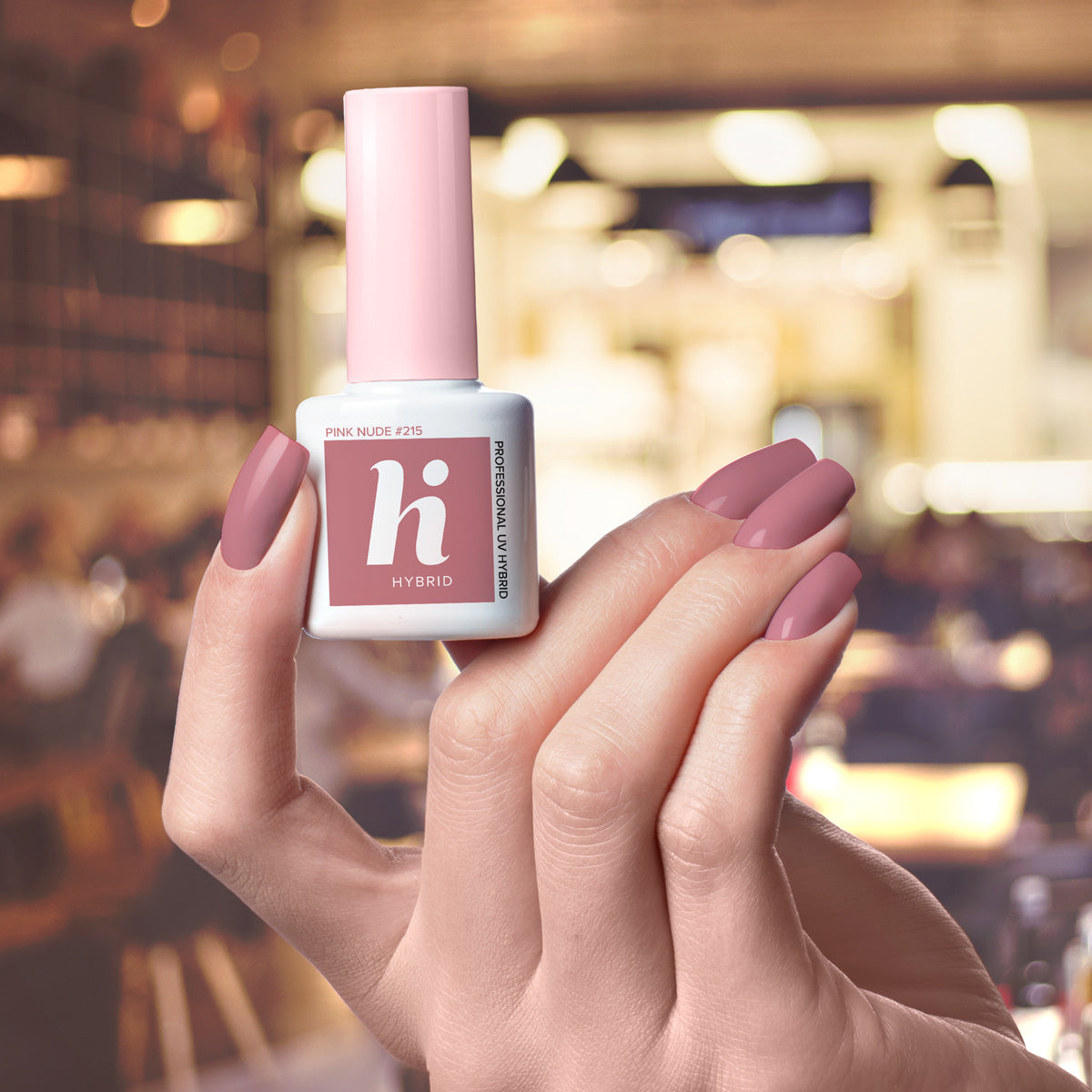 Hi Hybrid 215 Pink Nude UV Gel Polish 5ml - hihybrid