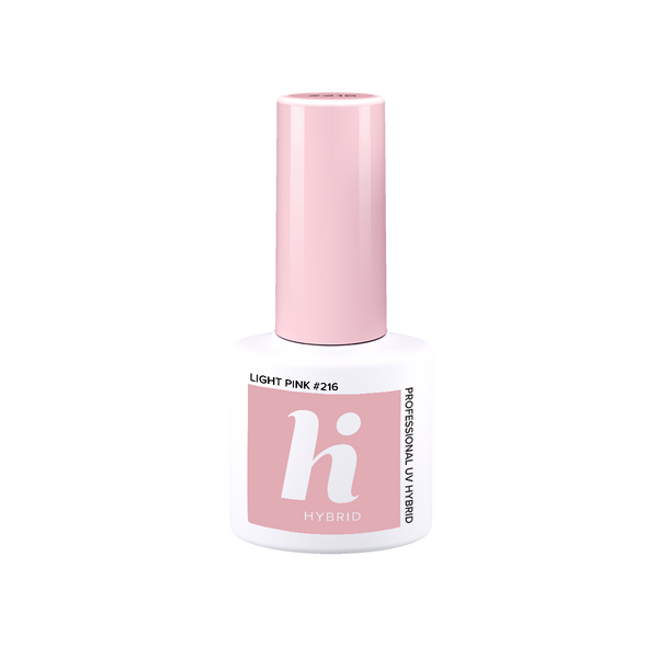 Hi Hybrid 216 Light Pink UV Gel Polish 5ml - hihybrid