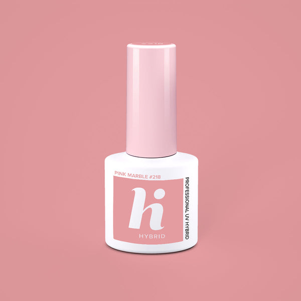 Hi Hybrid 218 Pink Marble UV Gel Polish 5ml - hihybrid