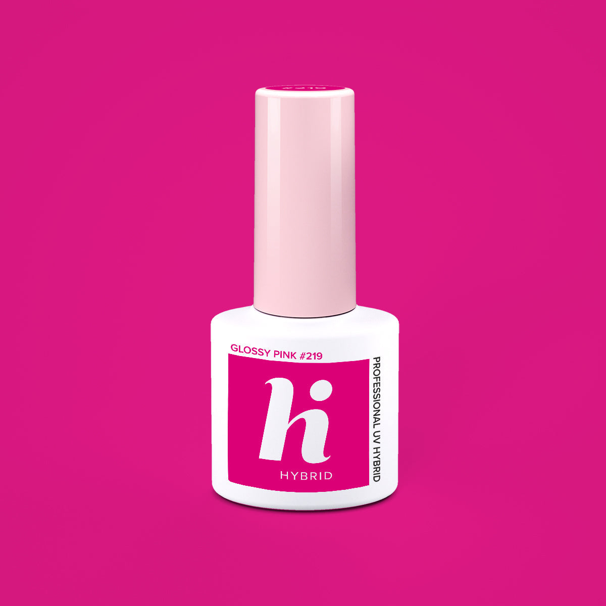 Hi Hybrid 219 Glossy Pink UV Gel Polish 5ml - hihybrid