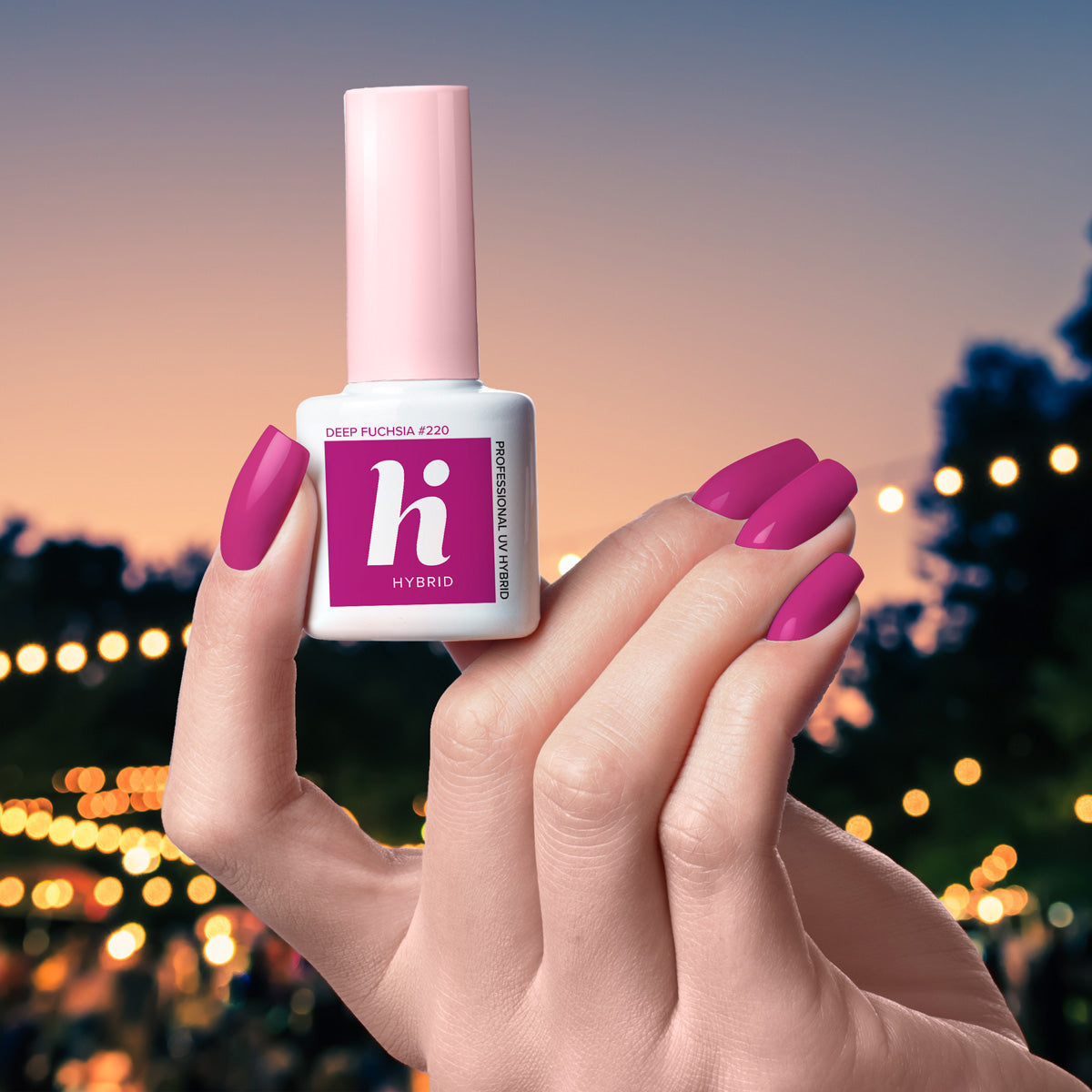 Hi Hybrid 220 Deep Fuchsia UV Gel Polish 5ml - hihybrid