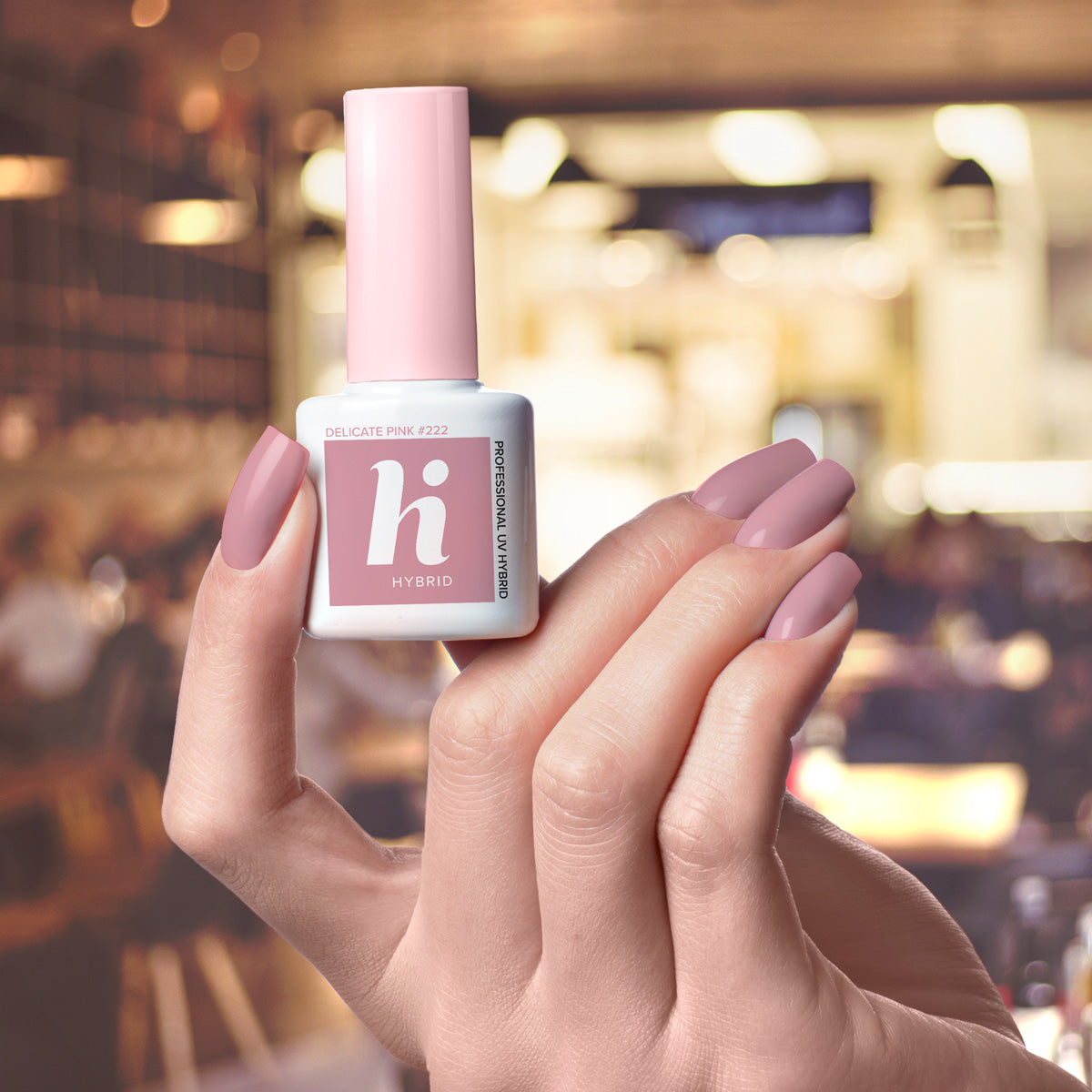 Hi Hybrid 222 Delicate Pink UV Gel Polish 5ml - hihybrid