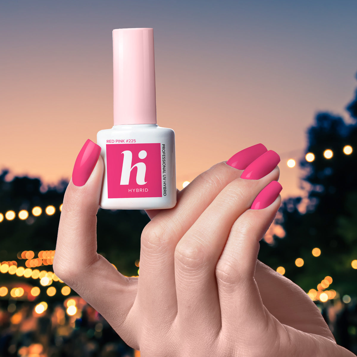 Hi Hybrid 225 Red Pink UV Gel Polish 5ml - hihybrid