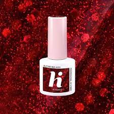 Hi Hybrid 232 Glitter Red UV Gel Polish 5ml - hihybrid