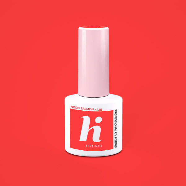Hi Hybrid 235 Neon Salmon UV Gel Polish 5ml - hihybrid
