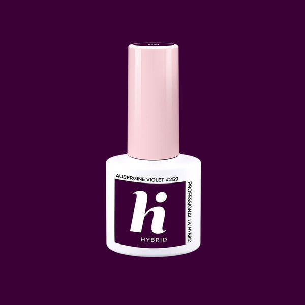 Hi Hybrid 259 Aubergine Violet UV Gel Polish 5ml - hihybrid