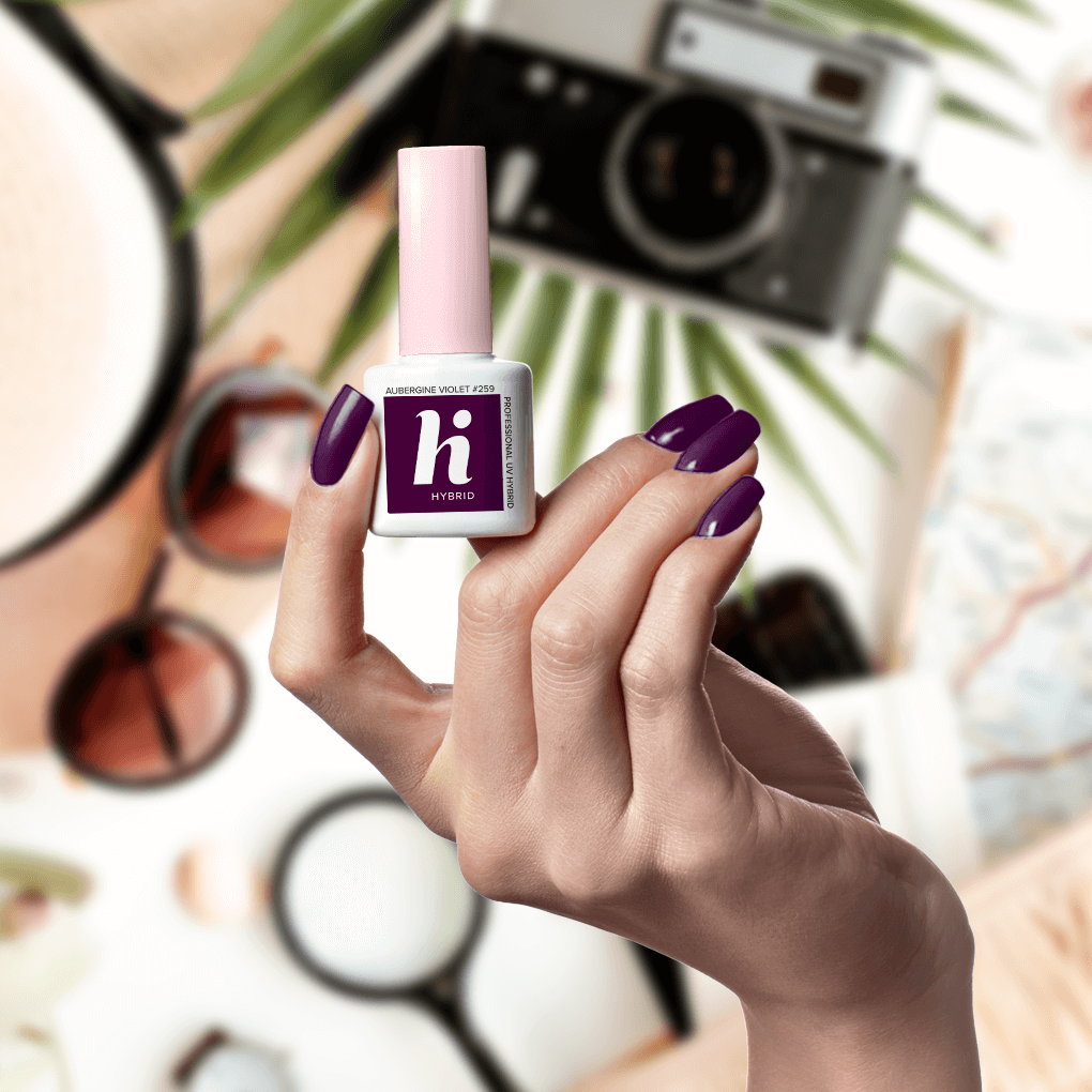 Hi Hybrid 259 Aubergine Violet UV Gel Polish 5ml - hihybrid