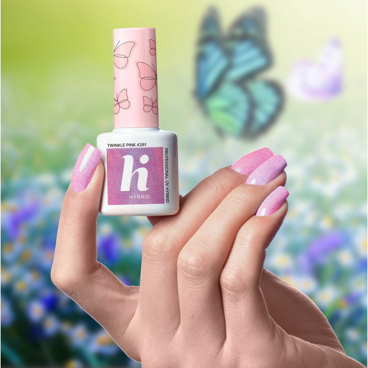 Hi Hybrid 261 Twinkle Pink UV Gel Polish 5ml - hihybrid