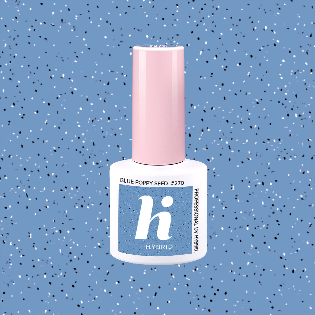 Hi Hybrid 270 Blue Poppy Seed UV Gel Polish 5ml - hihybrid