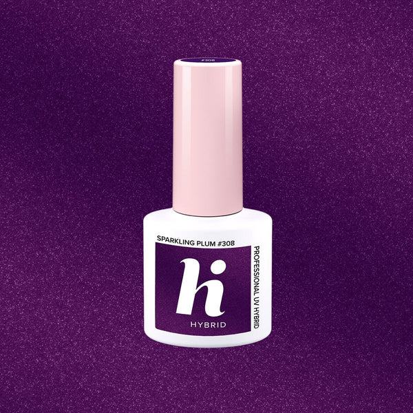 Hi Hybrid 308 Sparkling Plum UV Gel Polish 5ml - hihybrid