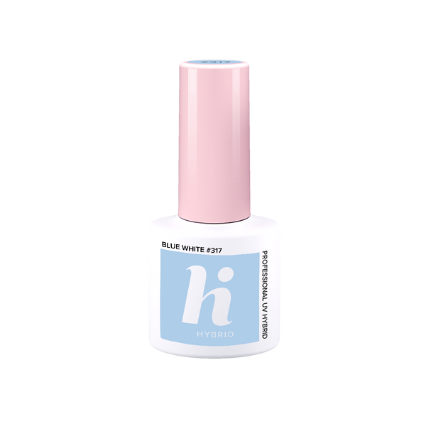 Hi Hybrid 317 Blue White UV Gel Polish 5ml - hihybrid