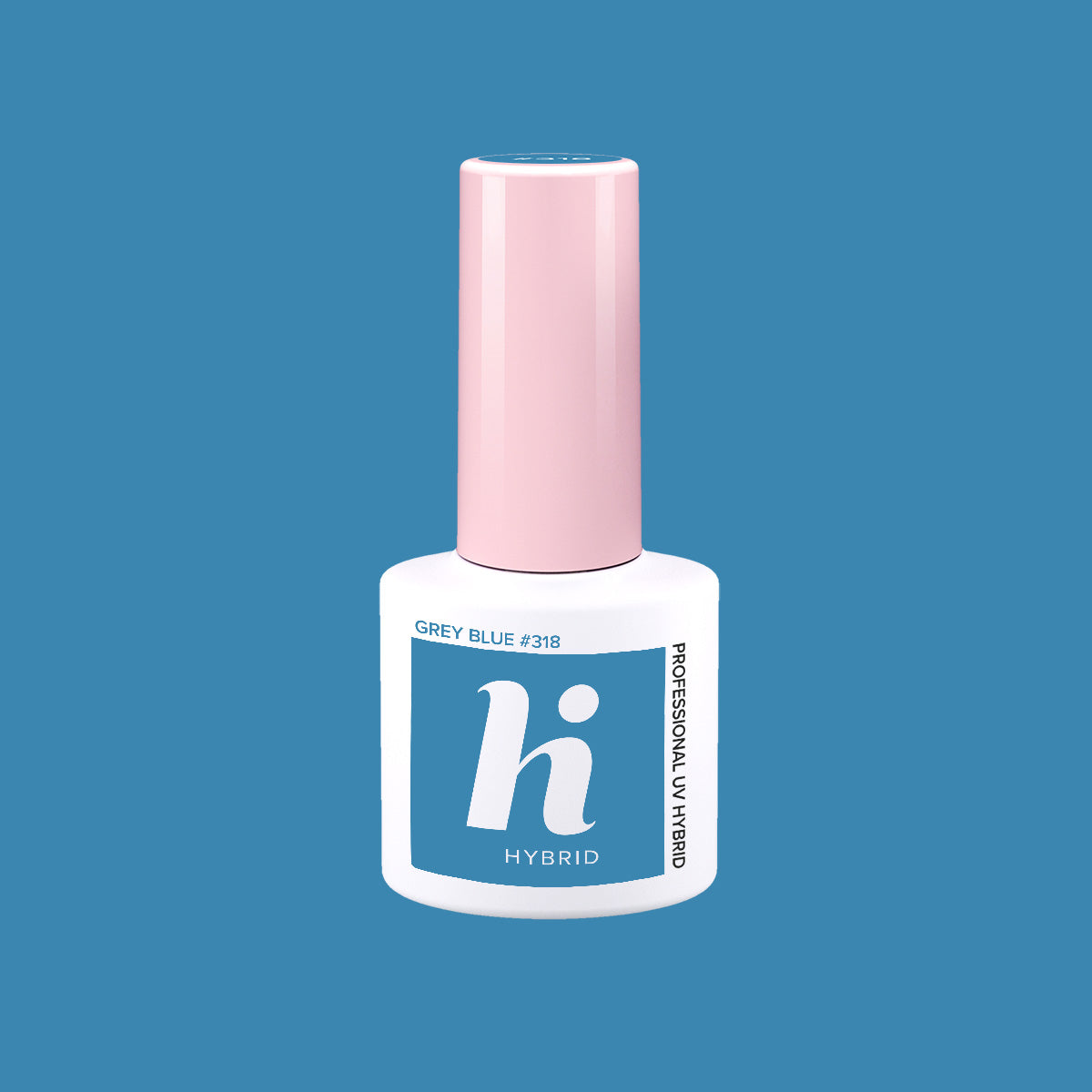 Hi Hybrid 318 Grey Blue UV Gel Polish 5ml - hihybrid