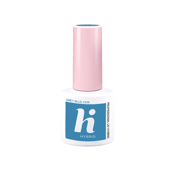 Hi Hybrid 318 Grey Blue UV Gel Polish 5ml - hihybrid