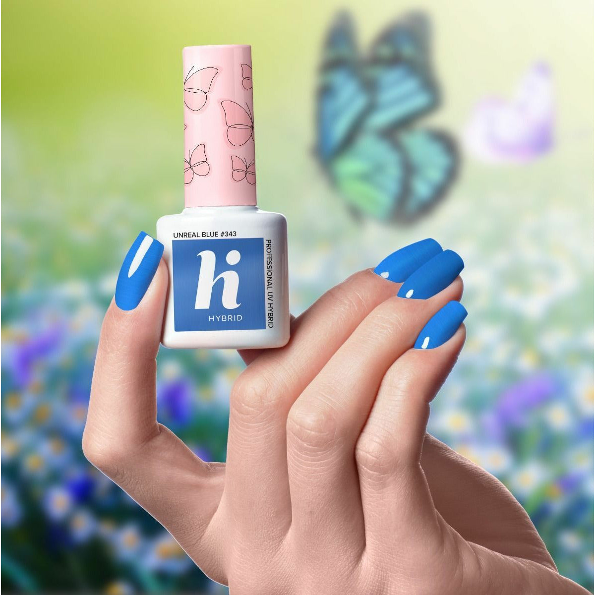 Hi Hybrid 343 Unreal Blue UV Gel Polish 5ml - hihybrid