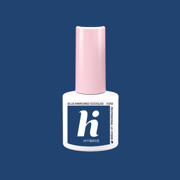 Hi Hybrid 358 Blue Mirrored Goggles UV Gel Polish 5ml - hihybrid