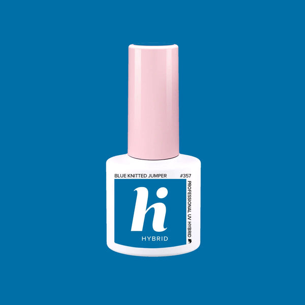 Hi Hybrid 357 Blue Knitted Jumper UV Gel Polish 5ml - hihybrid