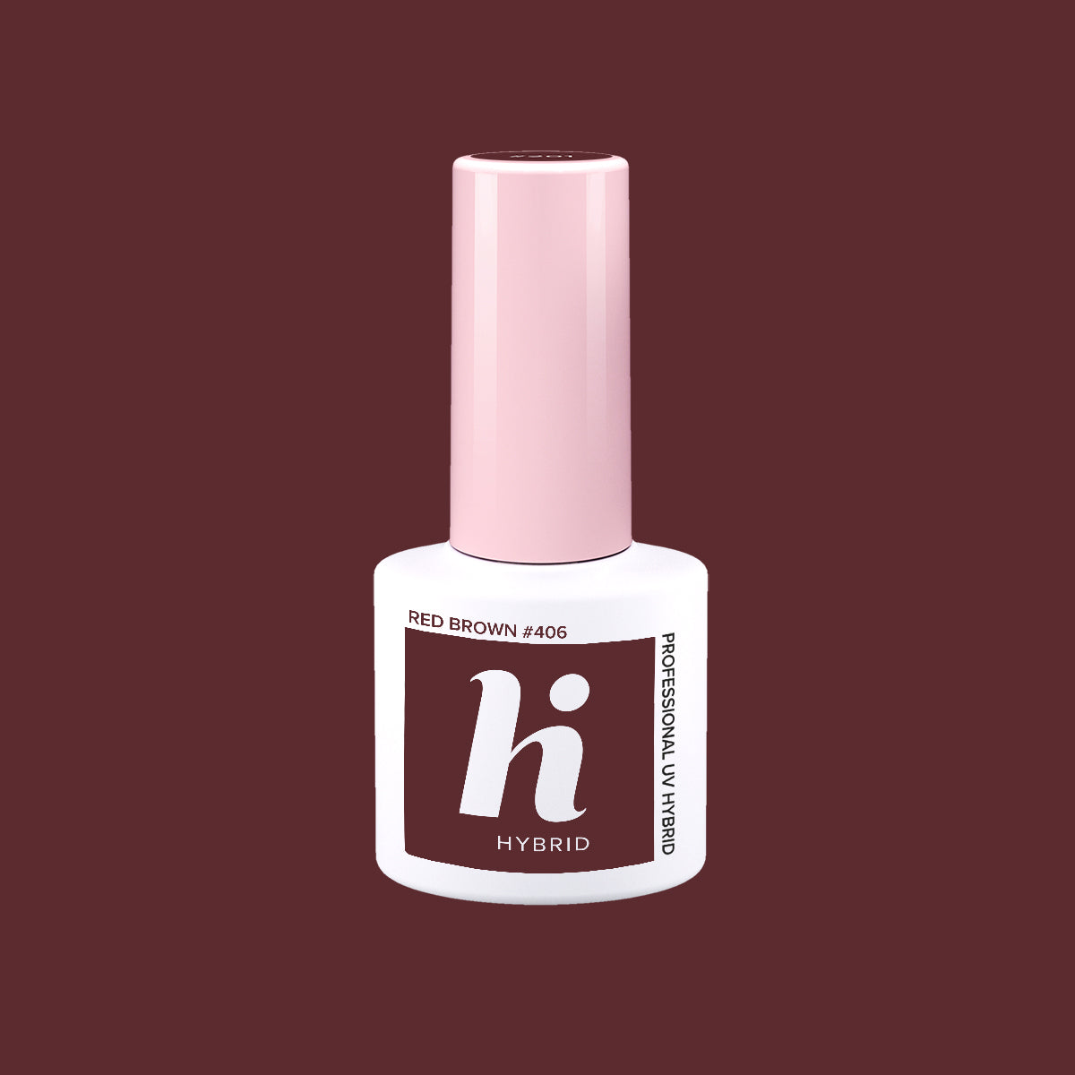 Hi Hybrid 406 Red Brown UV Gel Polish 5ml - hihybrid