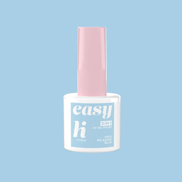 Hi Hybrid 606 EASY 3in1 Relaxing Blue UV Gel Polish 5ml - hihybrid