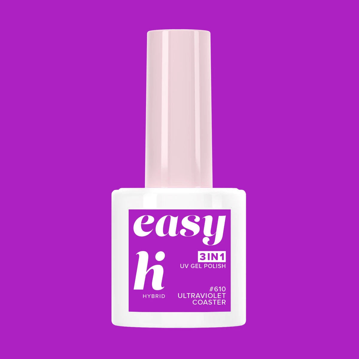 Hi Hybrid 610 EASY 3in1 Ultraviolet Coaster UV Gel Polish 5ml - hihybrid