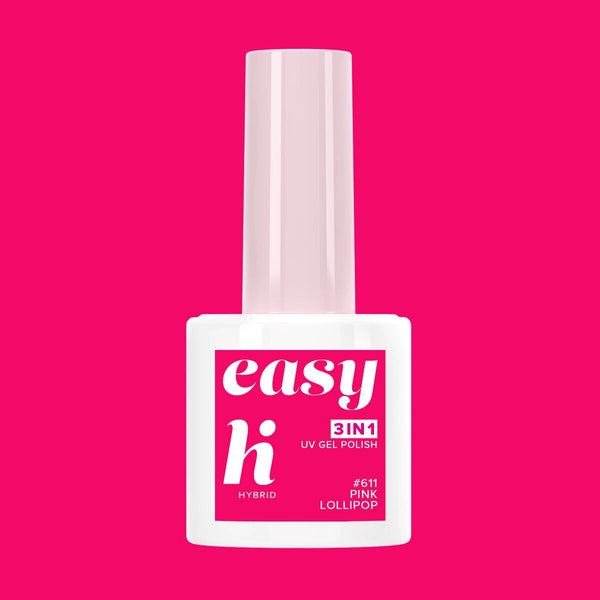 Hi Hybrid 611 EASY 3in1 Pink Lollipop UV Gel Polish 5ml - hihybrid