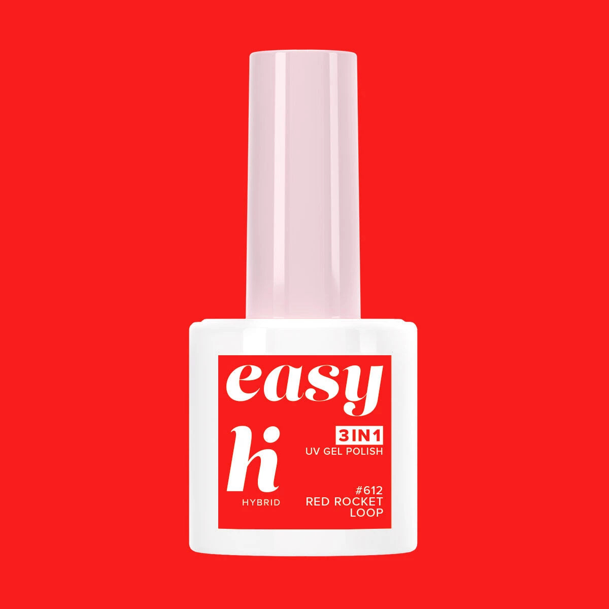 Hi Hybrid 612 EASY 3in1 Red Rocker Loop UV Gel Polish 5ml - hihybrid