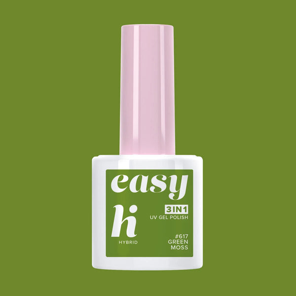 Hi Hybrid 617 EASY 3in1 Green Moss UV Gel Polish 5ml - hihybrid