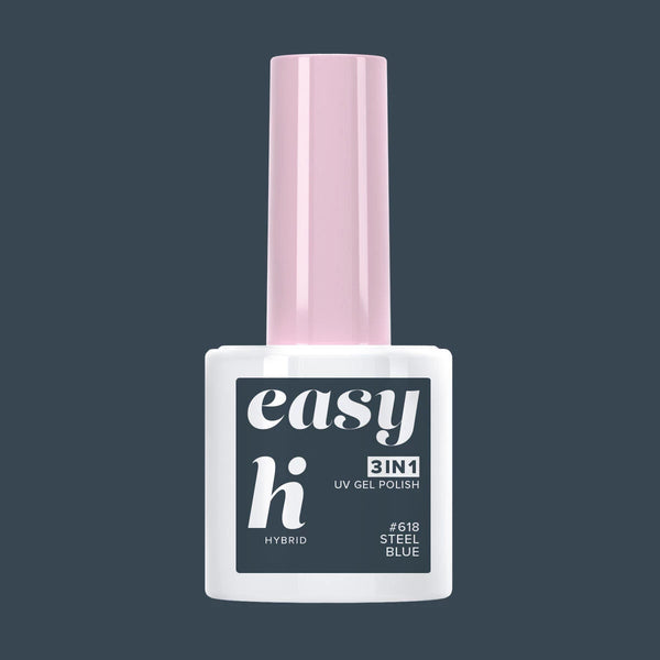 Hi Hybrid 618 EASY 3in1 Steel Blue UV Gel Polish 5ml - hihybrid