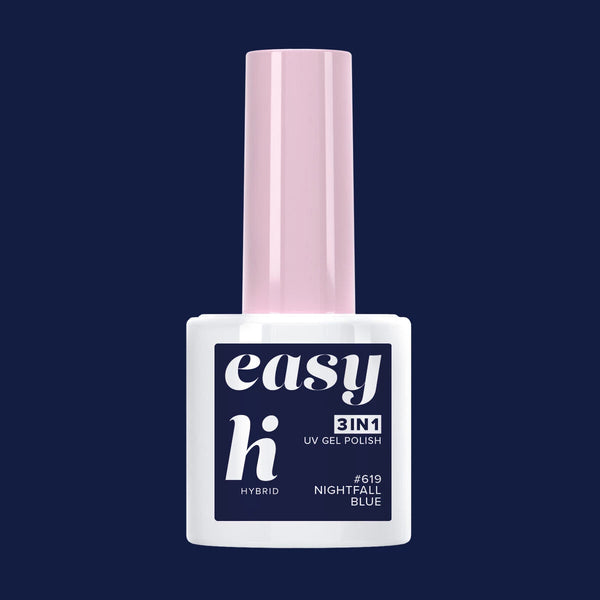 Hi Hybrid 619 EASY 3in1 Nightfall Blue UV Gel Polish 5ml - hihybrid