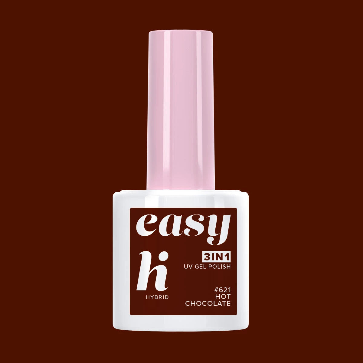 Hi Hybrid 621 EASY 3in1 Hot Chocolate UV Gel Polish 5ml - hihybrid