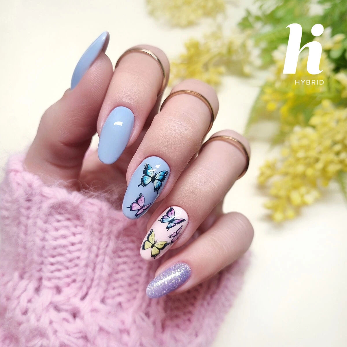 Hi Hybrid Nail Stickers - BUTTERFLY - hihybrid