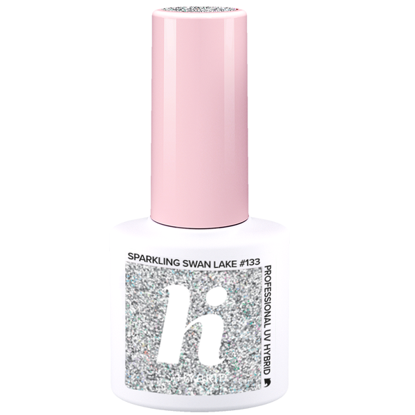 Hi Hybrid 133 Sparkling Swan Lake UV Gel Polish 5ml - hihybrid