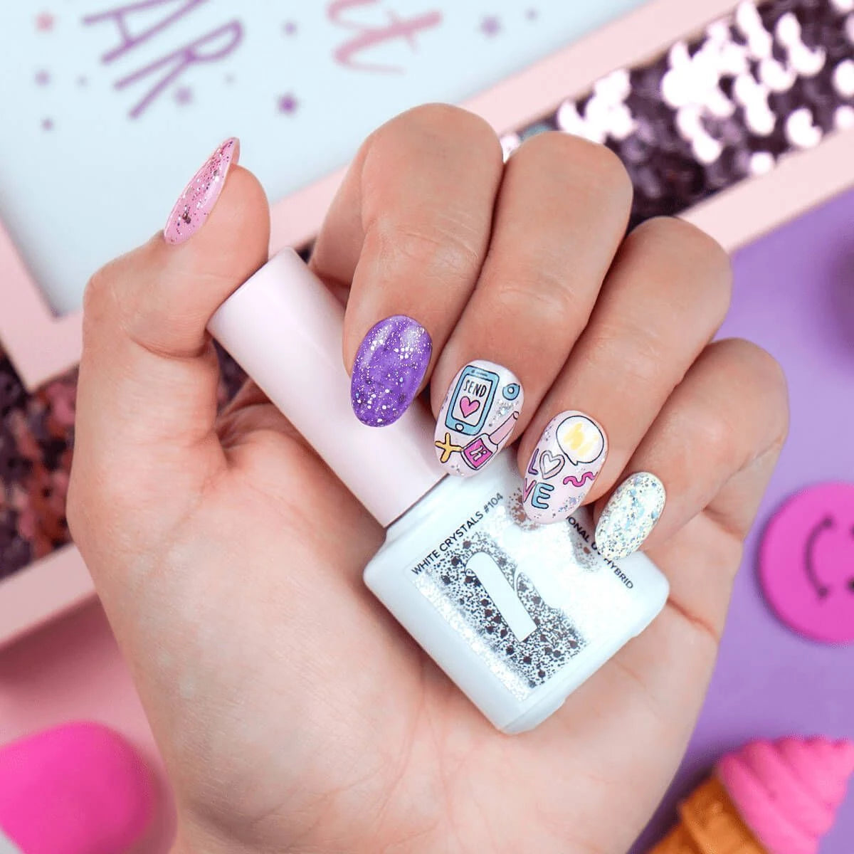 Hi Hybrid Nail Stickers - Unicorn - hihybrid